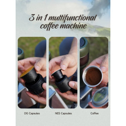 Kabellose Espressomaschine HIBREW: Kaffee für unterwegs im Auto und Camp